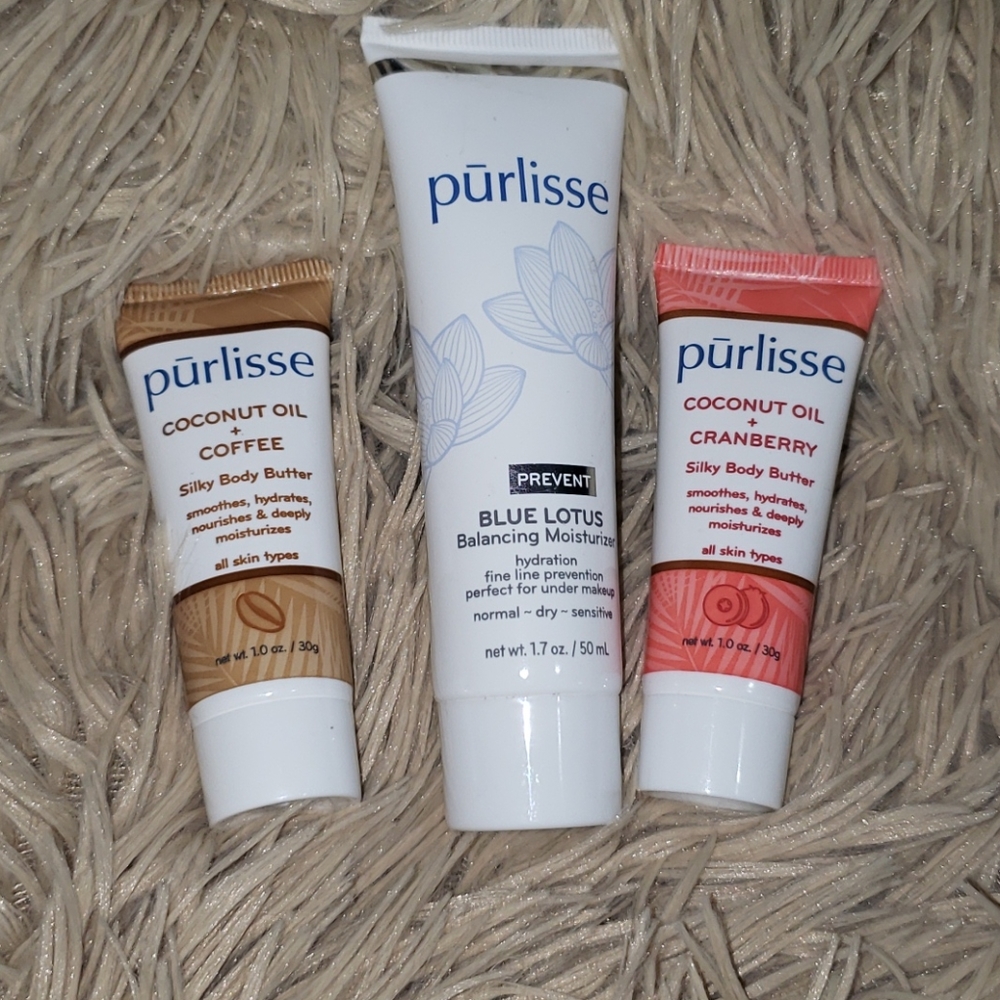 Lot of 3 Pūrlisse moisturizers, all new